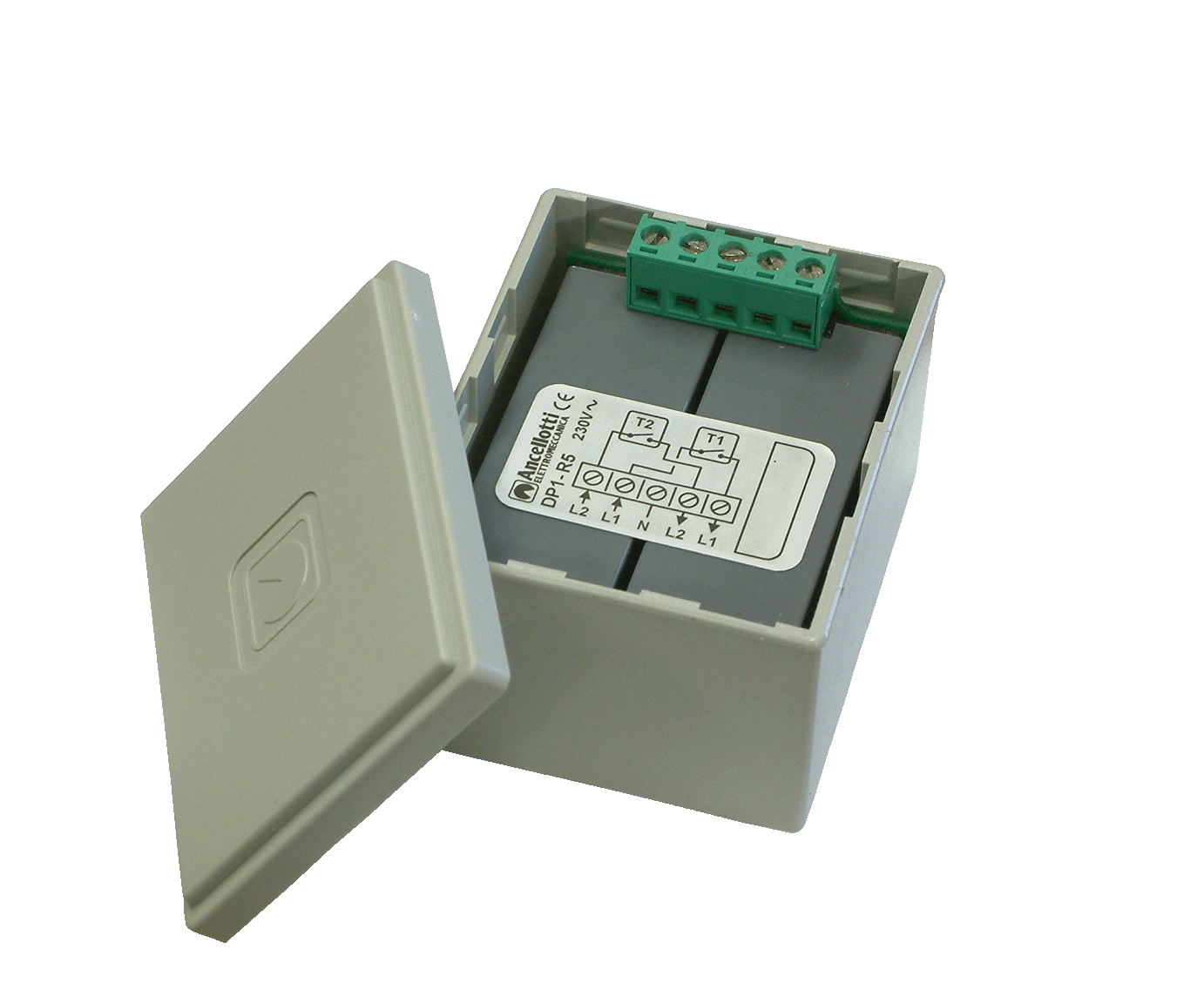 Centralina DP1 all'interno della sua scatola