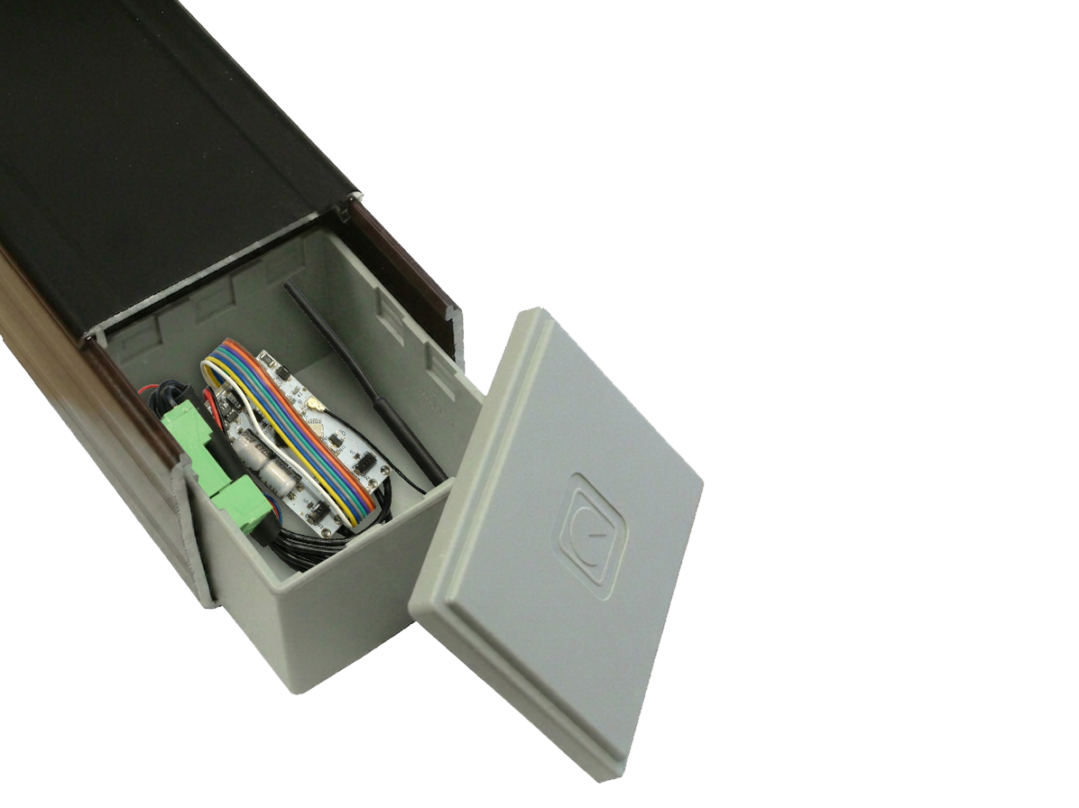 Cassonetto con centralina C/C e ricevente RXW