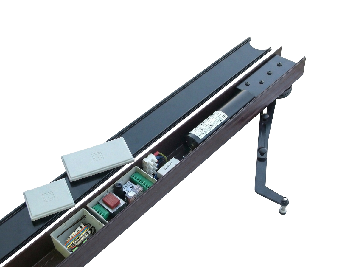 Cassonetto con motore con centralina C/C e ricevente RXW