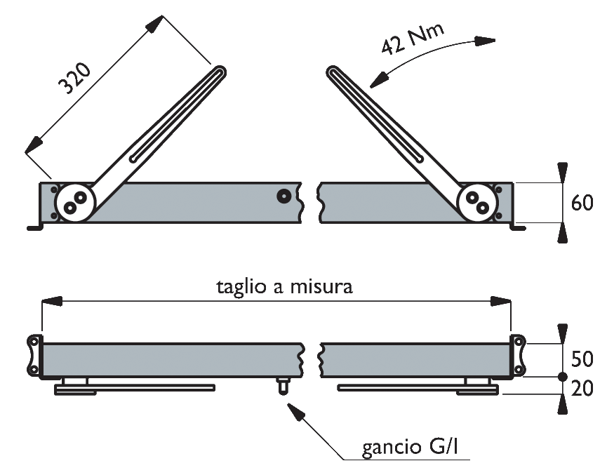 Dimensioni modello S/E